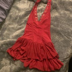 Windsor Red Ruffle XS Dress 