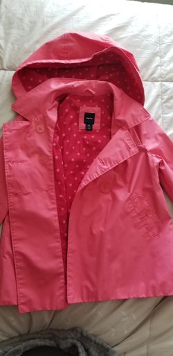Pink rain jacket size 4/5