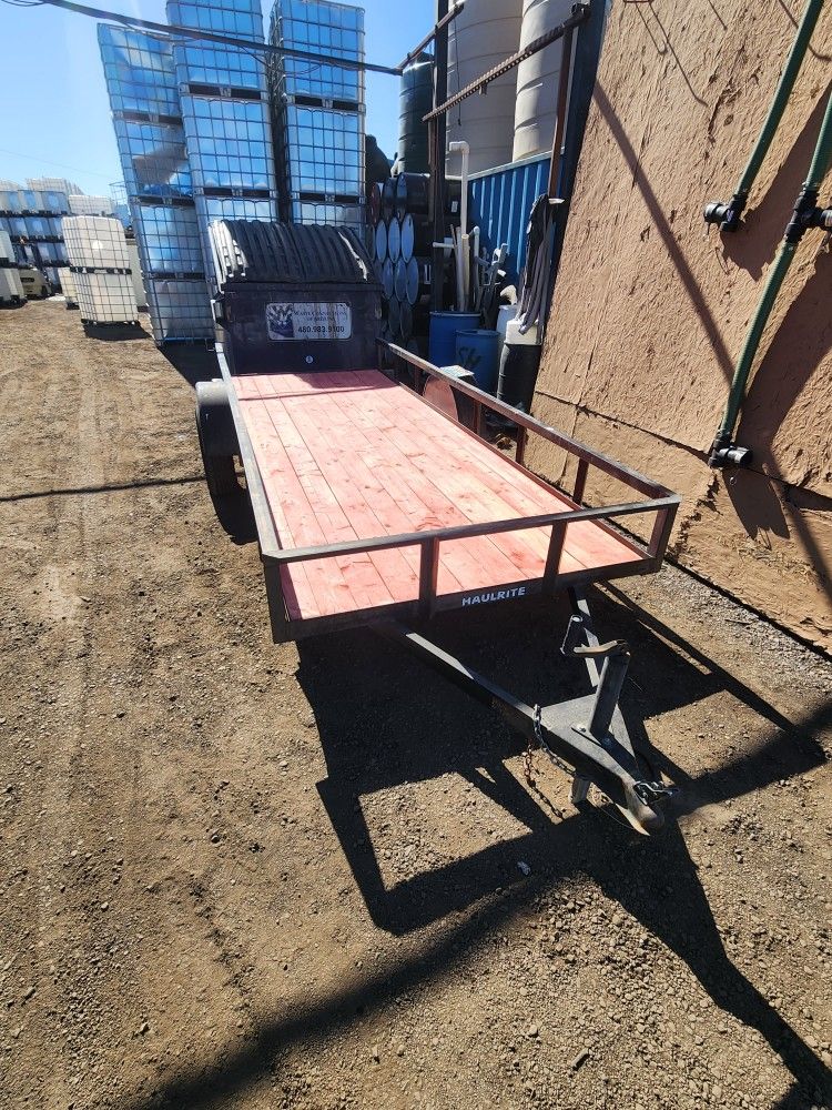 14' Haul Rite Flatbed Trailer