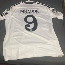 2025 Kylian Mbappe Real Madrid Home Jersey Size Medium