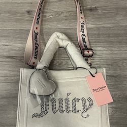 Juicy Couture Extra Spender Mini Tote - Angel (White)