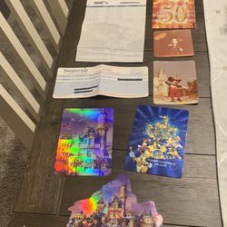 Vintage Disneyland & Disneyland Hotel 9 Pc Collect Wrather Hotels Owners Prior to Disney & 50th Anni