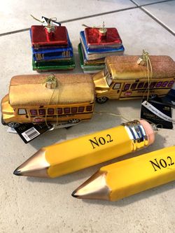 School Themed Christmas Ornaments