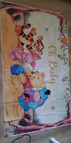 Oh Baby! Winnie the  Pooh Backdrop