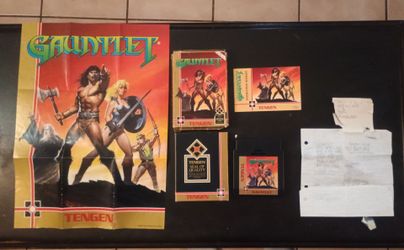Gauntlet NES Tengen Complete in Box with Poster