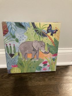Art piece- Elephant And Butterfly 