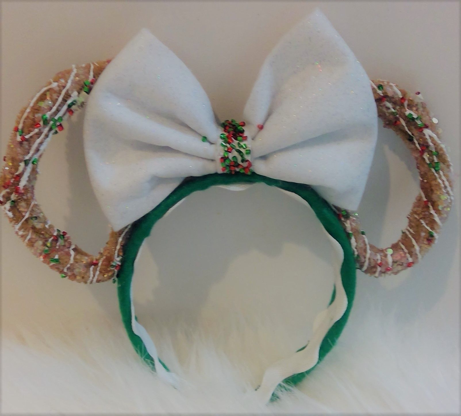 Christmas Minnie Mouse Churros Scented Headband ears