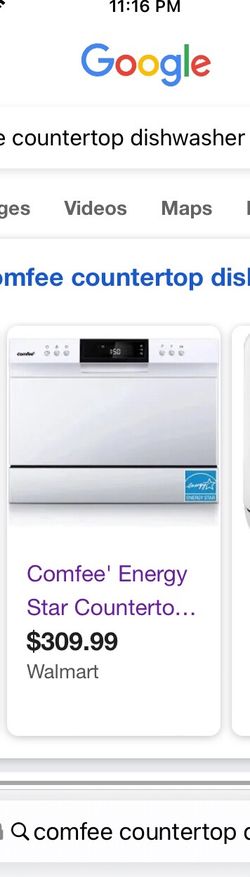 Comfee Countertop Dishwasher (White - NEW)