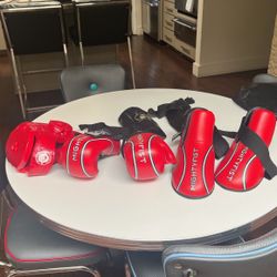 Complete set of Mightyfist sparring gear