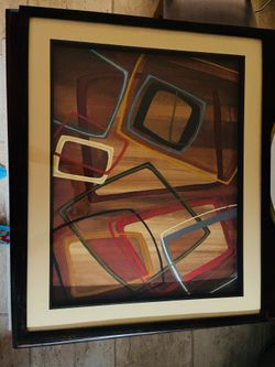 "Twenty Tuesday I" By Jeni Lee Framed Print Abstract Wall Art 28 in. x 34 in.