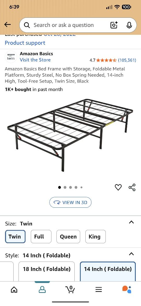 Foldable Bed Frame And Mattress Twin