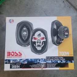 (4) Boss SK694 6x9" 4-Way Full Range Illuminated Car Audio Speakers