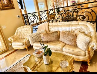 Maroney French Provincial Sofa and Armchair Set