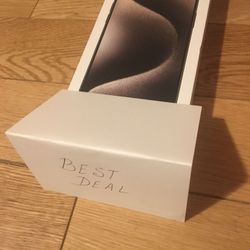 BRAND NEW Apple iPhone 15 Pro Max 256Gb Natural Titanium Unlocked SEALED