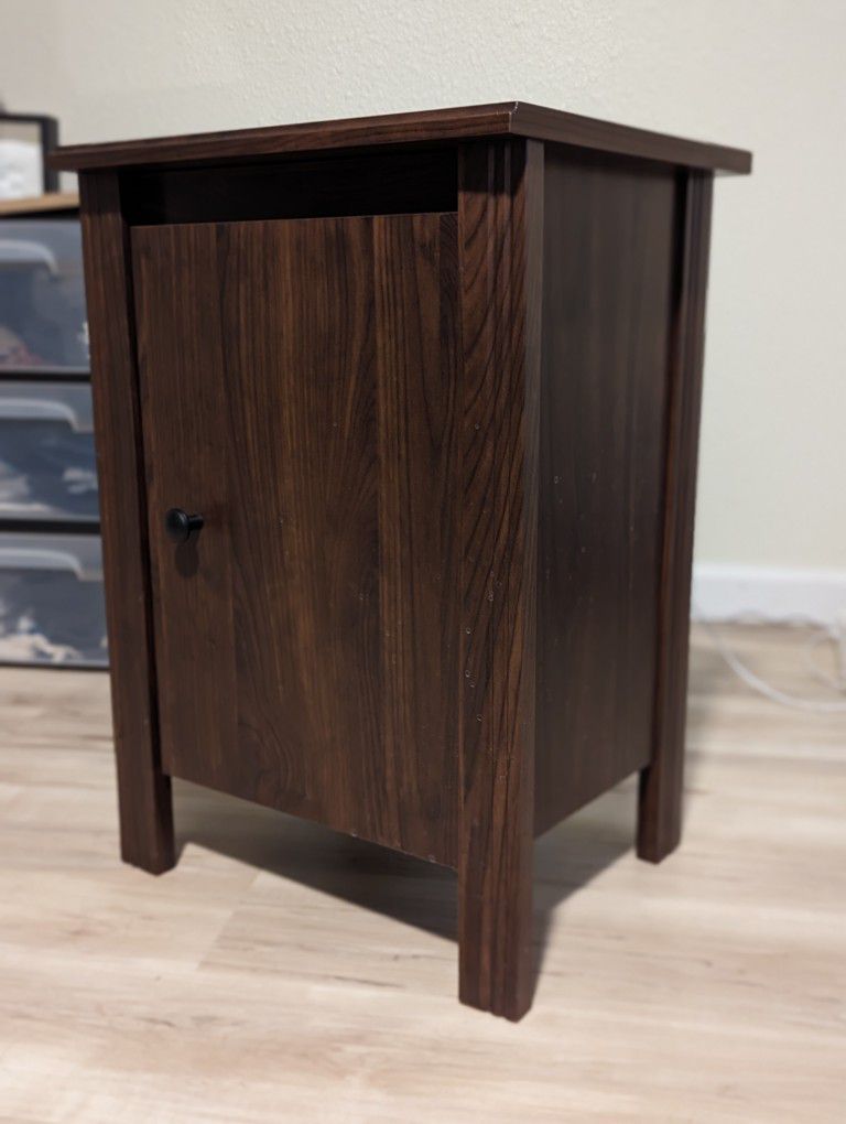 Wooden Nightstand Cabinet