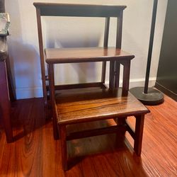 Wooden Library Steps