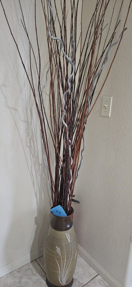 Decorative Sticks With Vase