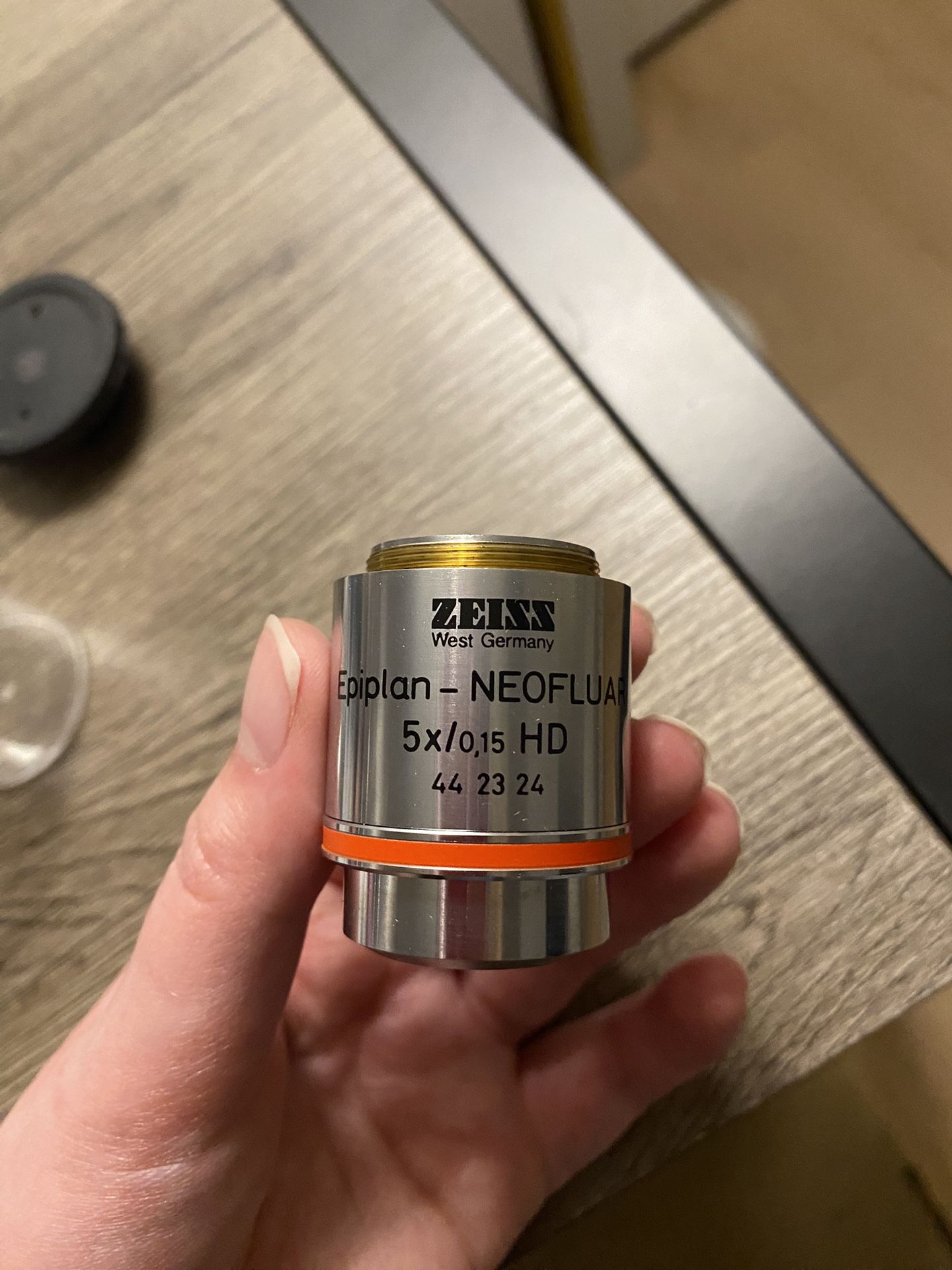 Zeiss Epiplan-NEOFLUAR 5x/0.15 HD Objective – West Germany – 44 23 24