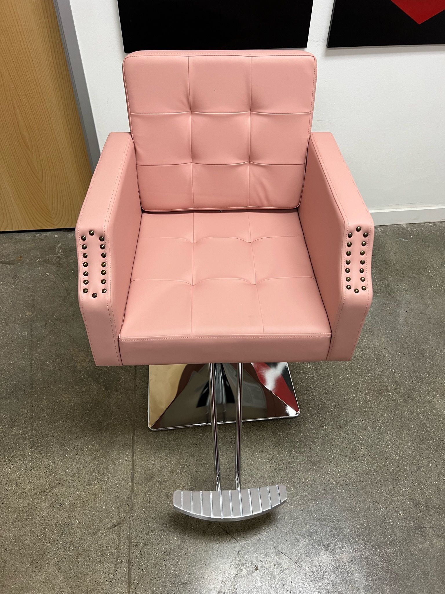 Pink Hydraulic Salon Spa Styling Chair 8818