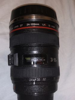 Zoom Lens Stainless Steel/Plastic Coffee Themos Mug