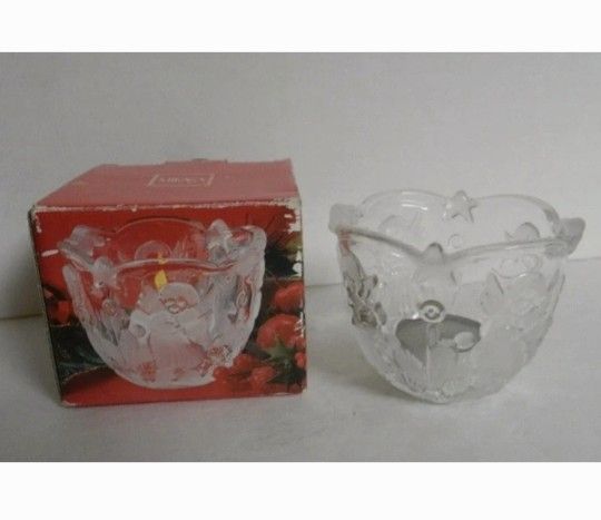 Mikasa Holiday Crystal Candle Holder 