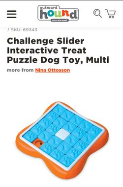 Challenge Slider dog puzzle / Dog Puzzle Great New Condition 