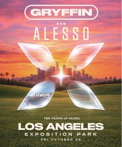 Gryffin b2b Alesso 10/23 Friday $190 each