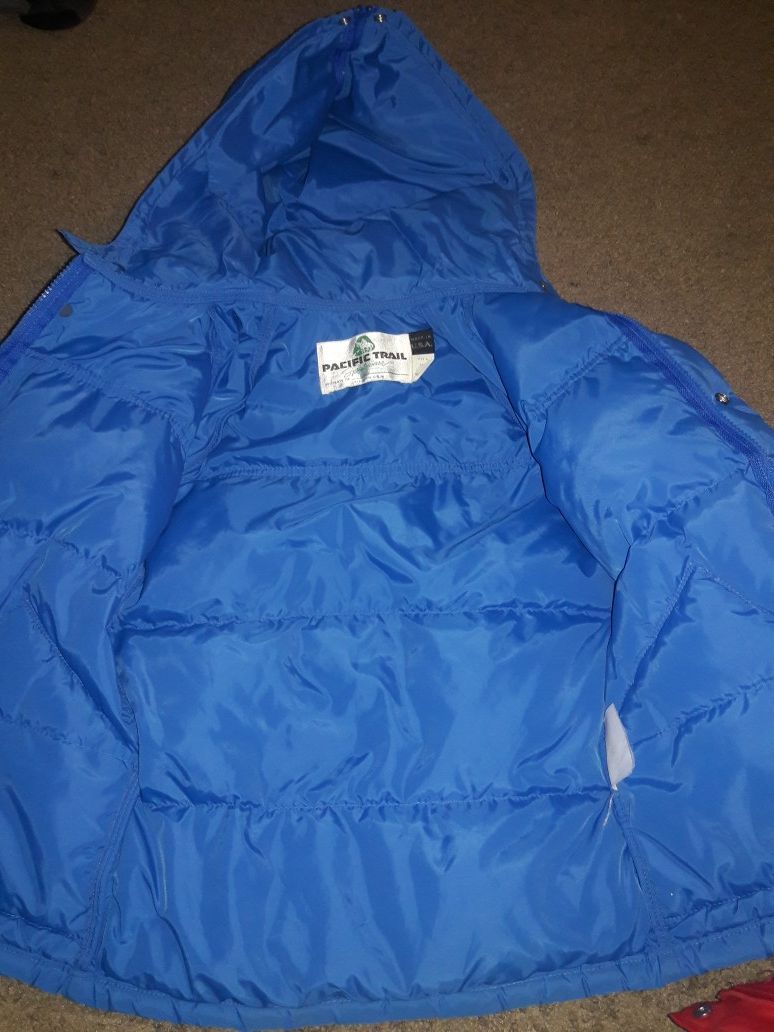 Blue snow jacket for boy