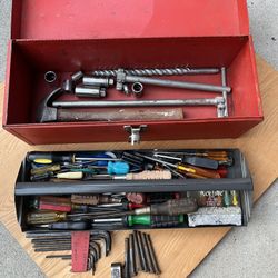 Small Vintage Kennedy Toolbox W/ Tools