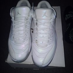 Jordan 12 Size 12 All White Pearl