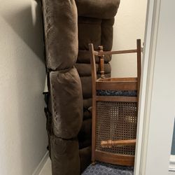 NEED GONE ASAP!!! Brown 3-Seater Couch