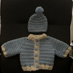 Warm and Snuggly Baby Sweater Set