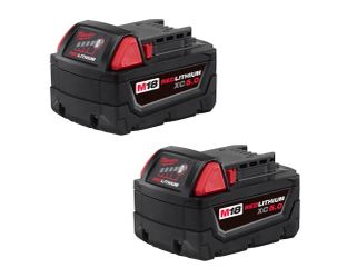 Milwaukee 2 pack 5.0 m18 batteries new