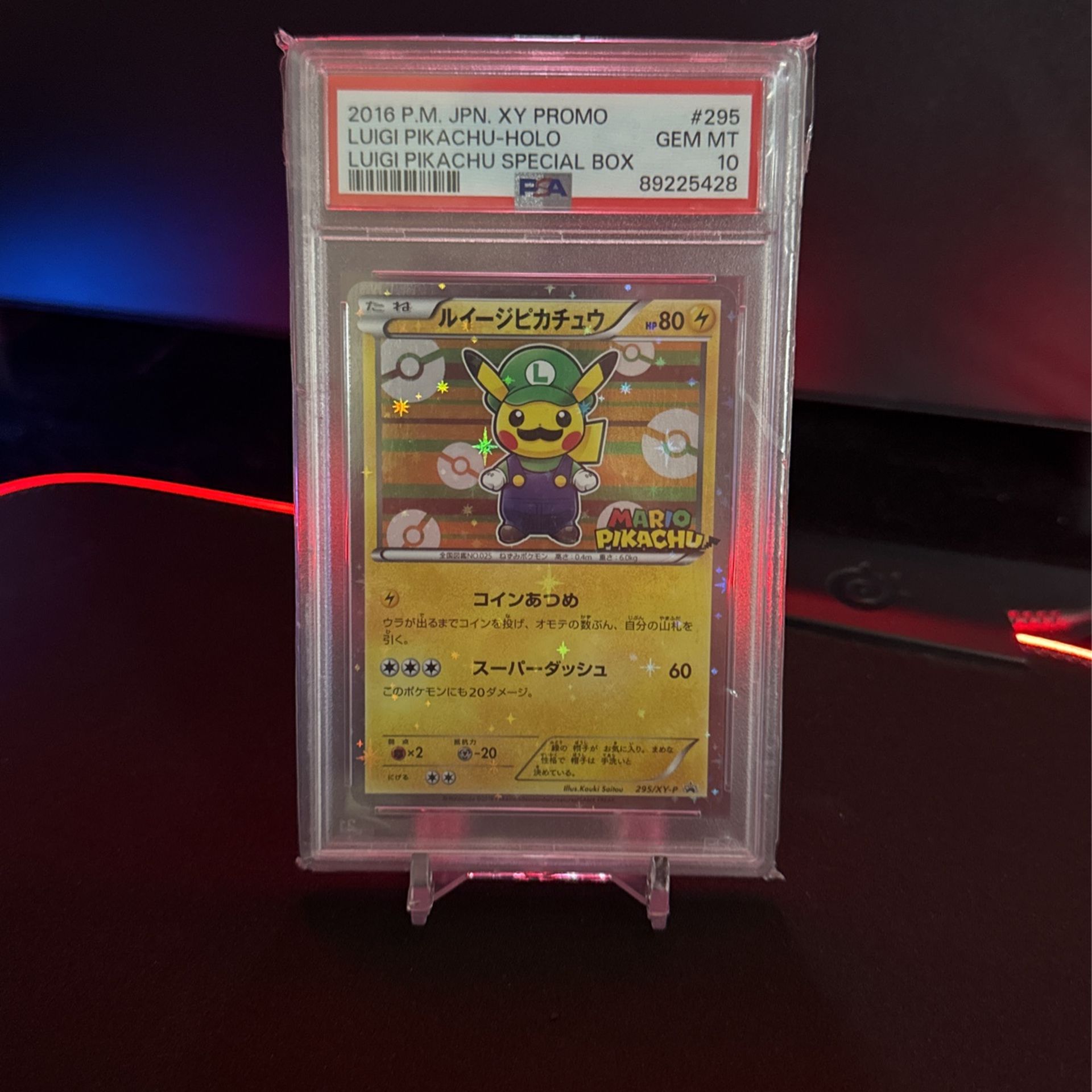 Luigi Pikachu Holo PSA 10