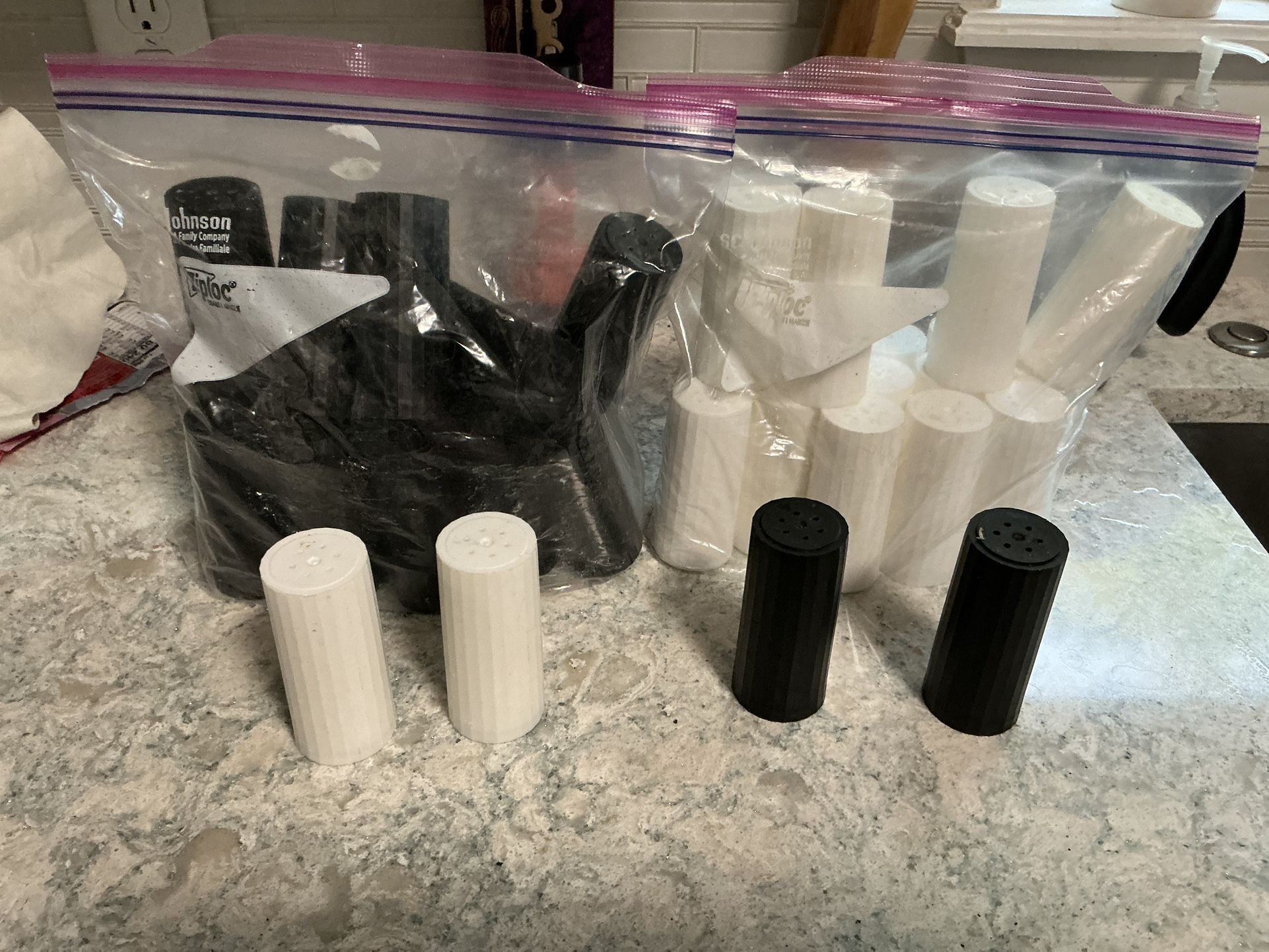 Bulk Disposable Salt and Pepper Shakers 