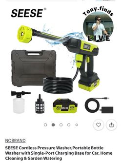 SEESE new cordless pressure washer W battery