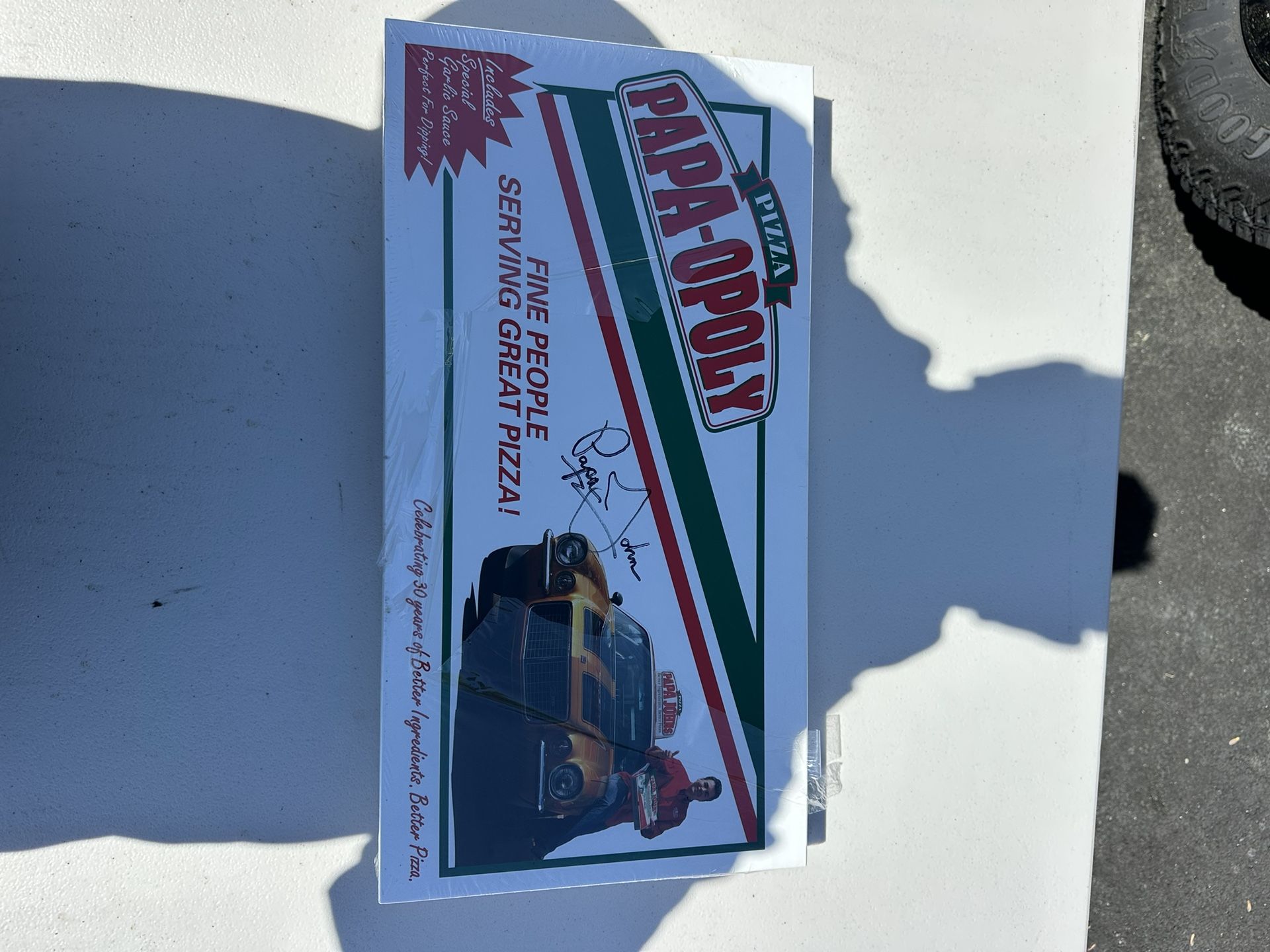 Monopoly Papa John’s Autographed