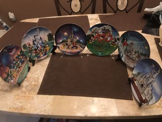 Disney park collectible plates