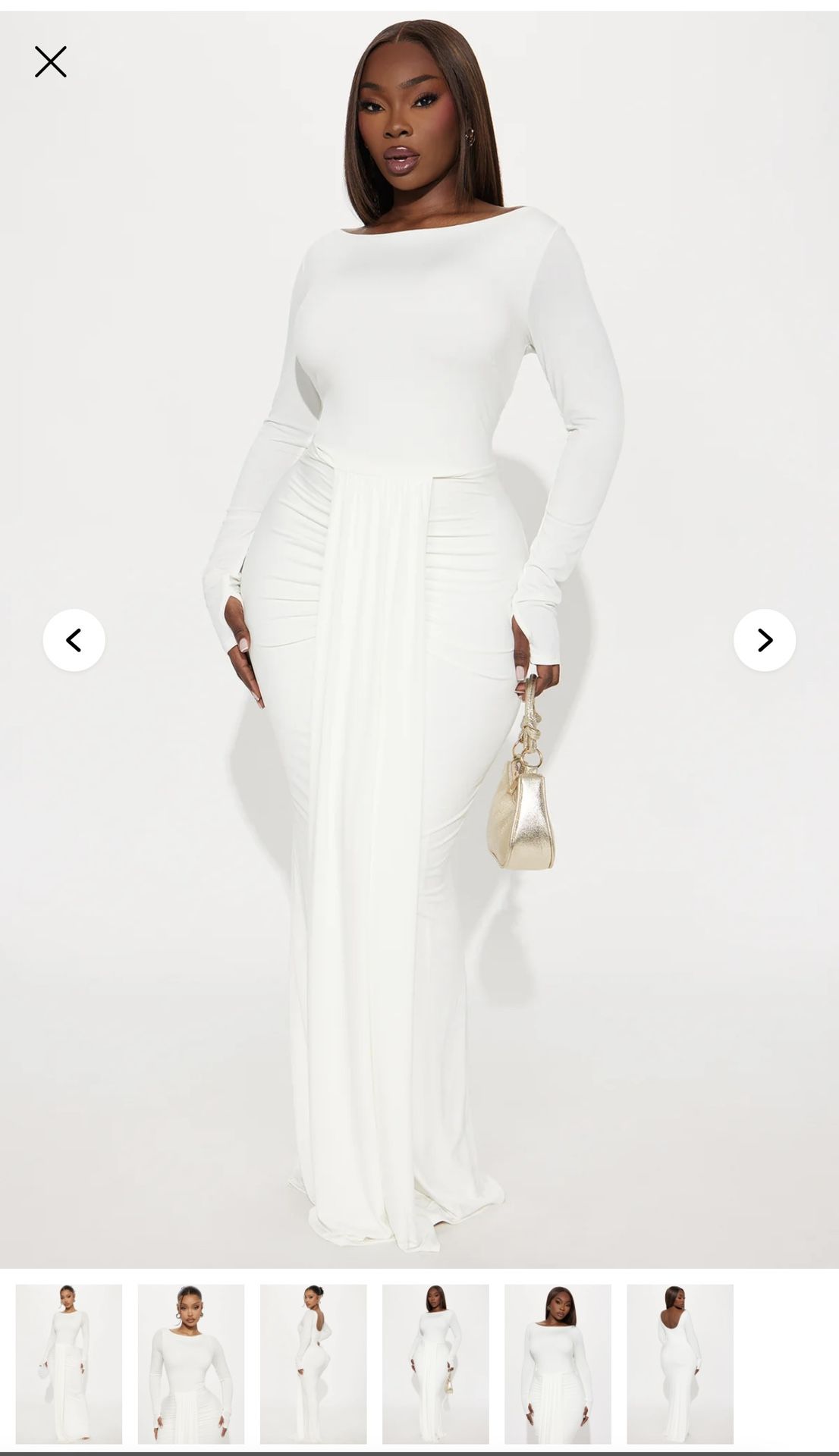 WHITE FASHION NOVA DRESS
