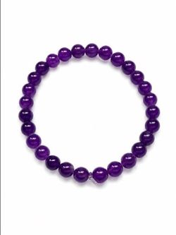 Homemade purple bracelet