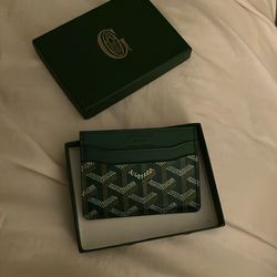 Designer Wallet Logo Green New With Box Unisex Men’s Women Card Holder