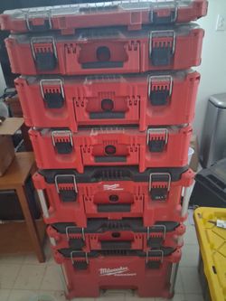 Milwaukee Packout Modular Tool Box Stack Full of Misc. Tools