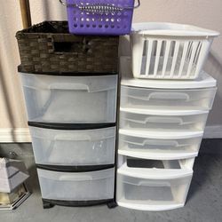 Storage drawers/bins, one drawer set is missing a drawer. Pet and smoke free home. Pick up Oviedo.