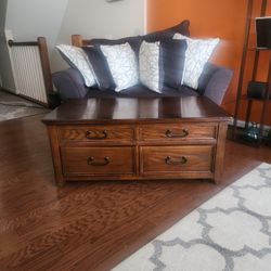 Ashley Woodboro Dark Brown Lift -top Cockrail table  / Ashley Woodboro Dark Brown Sofa table