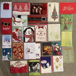 A Variety Of 25 wonderful quality Christmas  Cards! , I took a bunch Of Different Boxes and made Up  bundles! More info in description