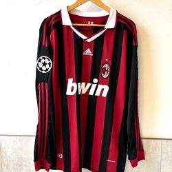 AC Milan 2009 Ronaldinho Long Sleeve Fan Jersey Brand New W Adidas Tags