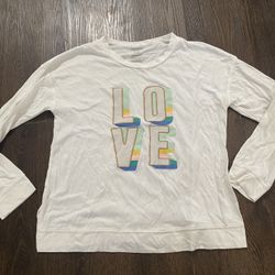 Girls Love Shirt Size XXL Or 20 By Arizona #5