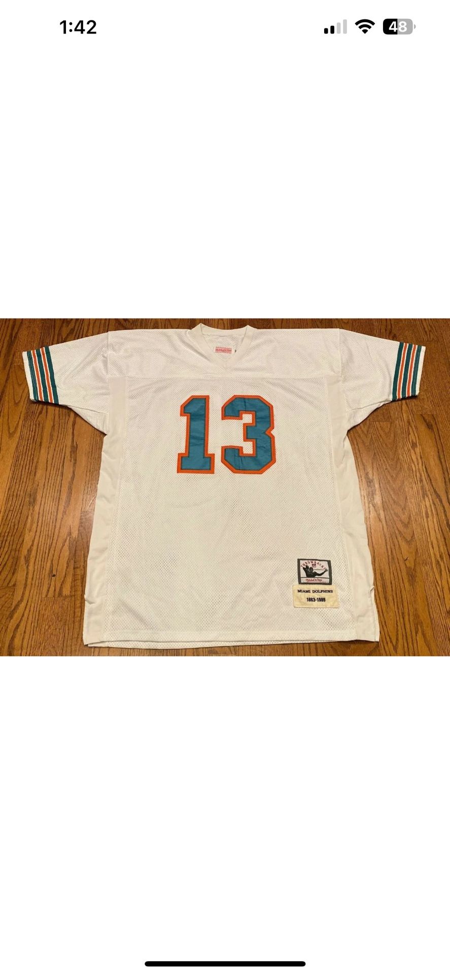 Miami Dolphins DAN MARINO Mitchell & Ness NFL 1(contact info removed) Jersey Size 52