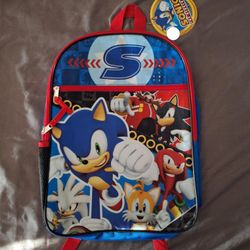 SONIC THE HEDGEHOG BACKPACK