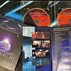 👽🛸📀 Independence Day DVD 2-Disc Set, Book+Extras, Special Edition (new)